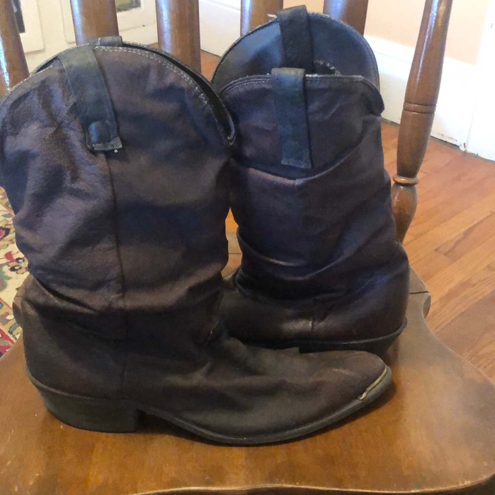 Dingo vintage late 90’s  men’s slouchy leather upper cowboy boots
